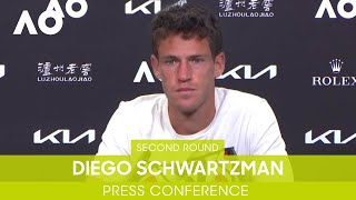 Diego Schwartzman Press Conference 2R  Australian Open 2022 [upl. by Otecina641]