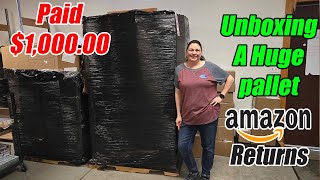 Unboxing Amazon Liquidation Pallets I paid 100000 Per pallets of Mystery Unmanifested Items [upl. by Courtney]