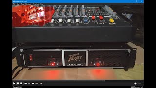 Review Power Amplifier Peavey CS3000 8 ohm 650 x 2 1300 watts [upl. by Yennej]