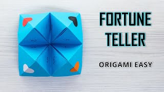 How to Make a Paper Fortune Teller  A Nostalgic Origami Craft [upl. by Kinch]