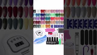 THE BEST GEL NAIL POLISH KIT WITH UV LIGHT  AMAZON FINDS 💅🏽 [upl. by Ivette317]