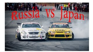 drift battle Russia vs Japan 2014 D1GP дрифт Россия против Японии FINAL [upl. by Lambertson604]