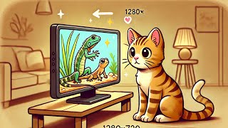 🐱CAT GAMES TV l Chirping Birds Scurrying mouse amp bug frog [upl. by Melantha]