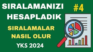 NETLERİNİZİ Yazın Sıralamanızı HESAPLAYALIM  YKS 2024 Sıralama Tahmin Sıralamalar Nasıl Olur [upl. by Squires]