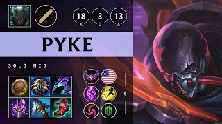 Pyke Mid vs Zac Quadra Kill Legendary  NA Master Patch 1419 [upl. by Castor920]