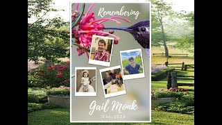 Gail Monk Funeral Service [upl. by Ateerys]