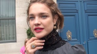 Fashion Week Paris 2010 2011 NATALIA VODIANOVA n1 [upl. by Jerman]