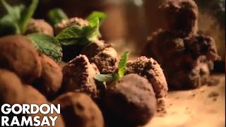 Handmade Mint Chocolate Truffles Part 2  Gordon Ramsay [upl. by Ytsirhc]