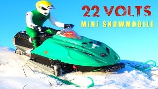 RC ADVENTURES  6S Lipo for my ARCTiC CAT Snowmobile 22Volts BL T8 Motor Art Attack [upl. by Kelsi502]