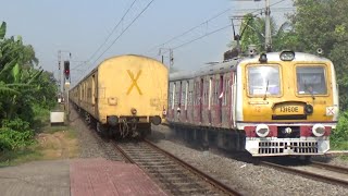 Dangerous Perfect Crossing Trains  Balurghat Express Crossing Katwa Howrah Galloping Local Trains [upl. by Onaicnop]