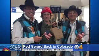 Colorado Gold Medalist Arrives Back Home [upl. by Aiuqal]