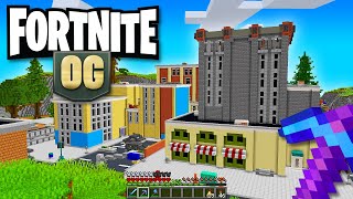 I Built TILTED TOWERS from Fortnite in Minecraft [upl. by Carmelia313]