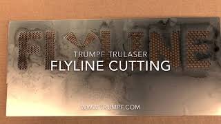 Trumpf TruLaser 5030 10 kw TruDisk showing FlyLine Cutting Techniques [upl. by Parrish728]