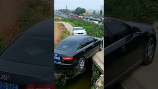 Will this driver be able to get this car out of here shortvideo [upl. by Torruella]