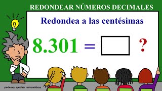 Redondear números decimales  Aproximación de números decimales [upl. by Samantha]