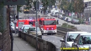 Gleich zwei Löschzüge auf Einsatzfahrt  Ausweichmanöver ins Gleisbett  FW 1 amp 2 Pressluft [upl. by Ettenrahs]