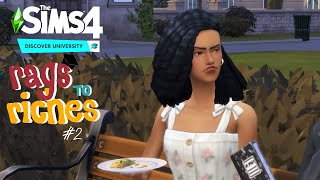 นักรบไฟนอล 🔥📚the sims 4 rags to riches discover university ss4 ep2 [upl. by Scoter]