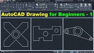 AutoCAD Drawing Tutorial for Beginners  1 [upl. by Nnyltiak]