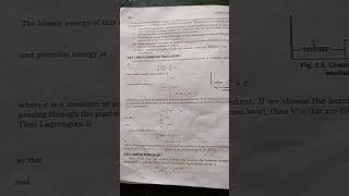 Lagrange ApplicationLinear harmonic Oscillator and Simple Pendulum Notes in Classical Mechanics [upl. by Oirevlis404]