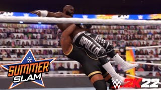 WWE 2K22  Apollo Crews Vs MVP  Summerslam 2020  PS5 [upl. by Tnahsin647]