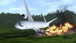 Plane Crash Simulation also from Inside [upl. by Irrol537]