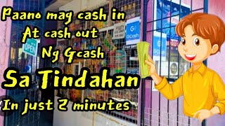 Paano mag cash in at cash out ng gcash sa tindahan  How to cash in and cash out of gcash in store [upl. by Tartan]