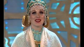 Russian Folk Songs  Russian TV  Ludmila Zykina  Subtitles [upl. by Pavyer801]