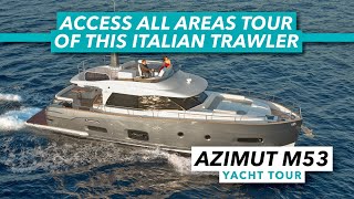 Azimut Magellano 53 tour  Access all areas of this stylish practical yacht  Motor Boat amp Yachting [upl. by Beverlee]