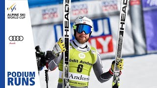 Kjetil Jansrud  Mens Downhill  Soldeu  Finals  2nd place  FIS Alpine [upl. by Hussein]