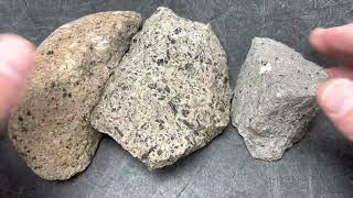 Rock Identification with Willsey Volcanic Rocks andesite dacite rhyolite [upl. by Novonod]