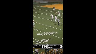 87Yard Pick 6 football highschoolsports fridaynightrivals fridaynightfootball touchdown [upl. by Evatsug]