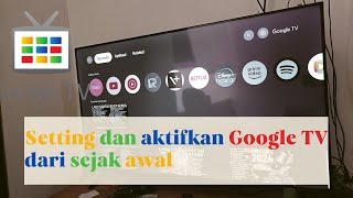 Cara setting Google TV di Smart TV TCL [upl. by Anivahs352]