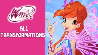 Winx Club  Watch all the Winx transformations [upl. by Betti795]