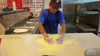 How pizza made in DominosHow to make Dominos pizza Making of Dominos pizza Dominos pizza [upl. by Consolata104]