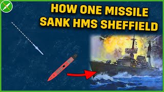 Exocet Attack on HMS Sheffield  Falklands War Documentary [upl. by Aicilec]