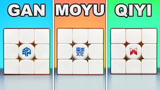 Which is The BEST 3x3 Brand GAN vs MoYu vs QiYi [upl. by Yatnoj]