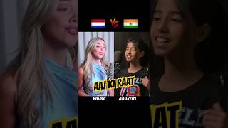 Aaj Ki Raat Singing Battle  Anukriti vs Emma Heesters  Female Cover Song aajkiraat stree2 [upl. by Uaeb222]