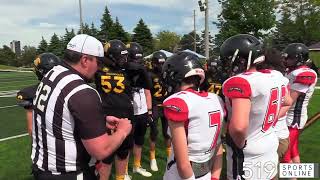 OSFL Football Under 14  Brantford Bisons vs Waterloo Jr Warriors [upl. by Ajiat]