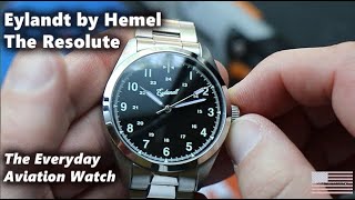 Eylandt by Hemel The Resolute 40mm Everyday Aviation Watch [upl. by Wolfie]