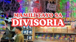 DIVISORIA VLOG NAMILI KAMI NG PANINDA SA BOTIKA CHRISTMAS DECOR MURANG ILAW SA SOLER ATBP [upl. by Haodnanehs]