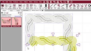 Gammill Statler Creative Studio 70 tm Continuous Border and Corner [upl. by Edea]