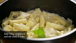 Rigatoni with Goats Cheese and Spinach [upl. by Mikkel]