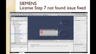 No valid license key found issue fixed  License step 7 Basic not found  EKB Installation  SIEMENS [upl. by Nylesaj]