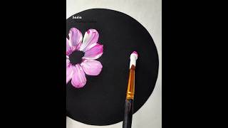 How to paint One stroke flower painting art shortvideo shorts ytshorts diy [upl. by Mccullough812]