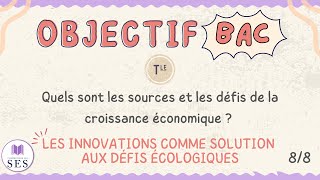 BAC Cours croissance économique  Le progrès technique comme solution aux limites écologiques [upl. by Palma518]