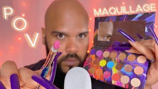 ASMR POV Je te MAQUILLE pour ta soirée💄 [upl. by Leckie]