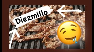 como hacer carne asada 🥩 fácil con las 3 quotBquot  DIEZMILLO [upl. by Naginarb]