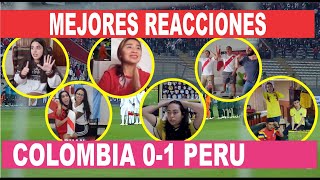 Mejores reacciones Colombia 0  1 Perú nuevo [upl. by Latsyrhc560]