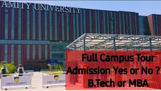 Amity University mohali Full campus tourBTech or MBA  Admission yes or noo [upl. by Esinwahs]