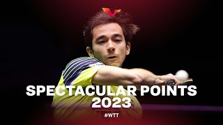 BEST Table Tennis Points of 2023 🤩 [upl. by Enillebyam]